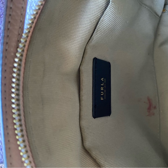 Furla Sophia Purse Moonstone Leather Cross Body Bag - Picture 6 of 13